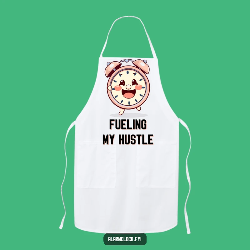 Funny Kitchen Warrior Apron: Character Beats Alarm, Chef's Funny Gift