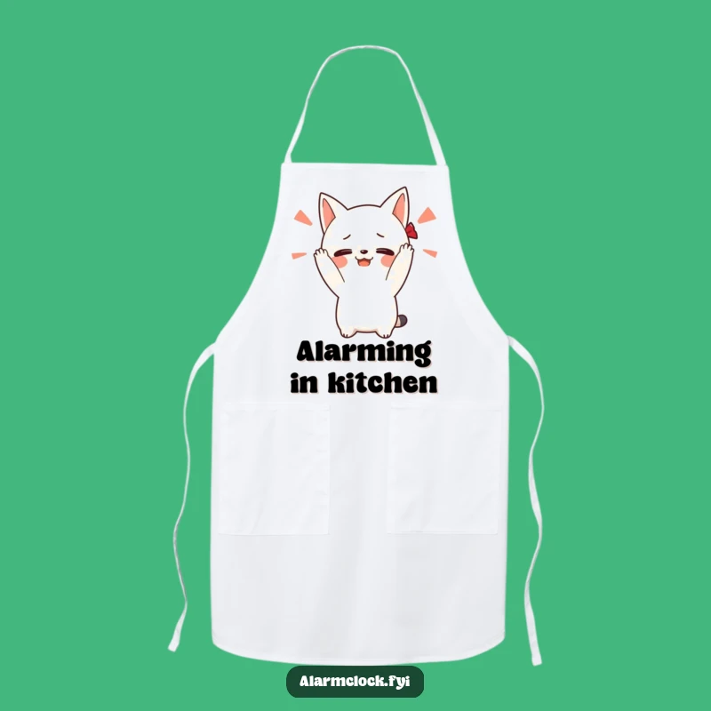 Funny Loud Alarm Character Apron - Chef's Hilarious Gift for Early Risers