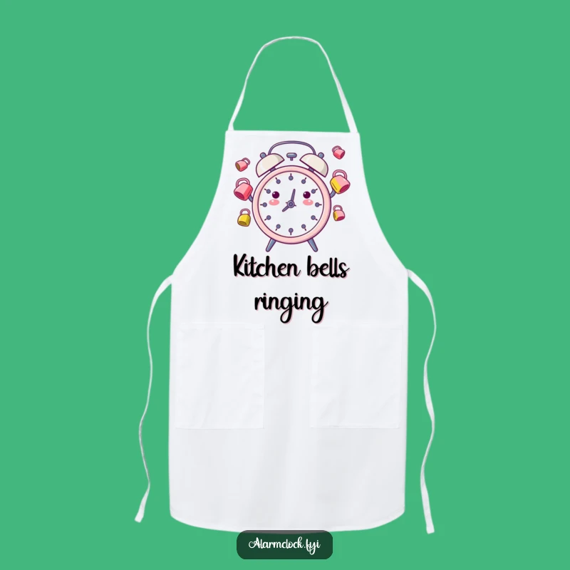 Funny Juggling Alarm Clock Apron: Cook Up Fun in the Kitchen with Humor