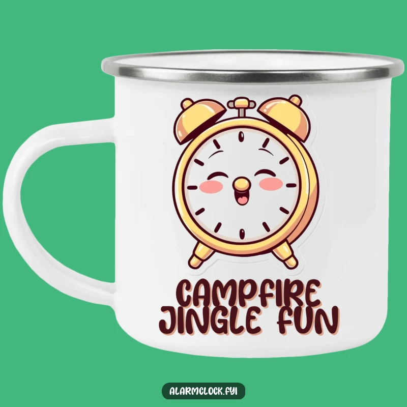 Funny Giggling Alarm Clock Camping Mug: Mischievous Sips for Playful Adventures Gift