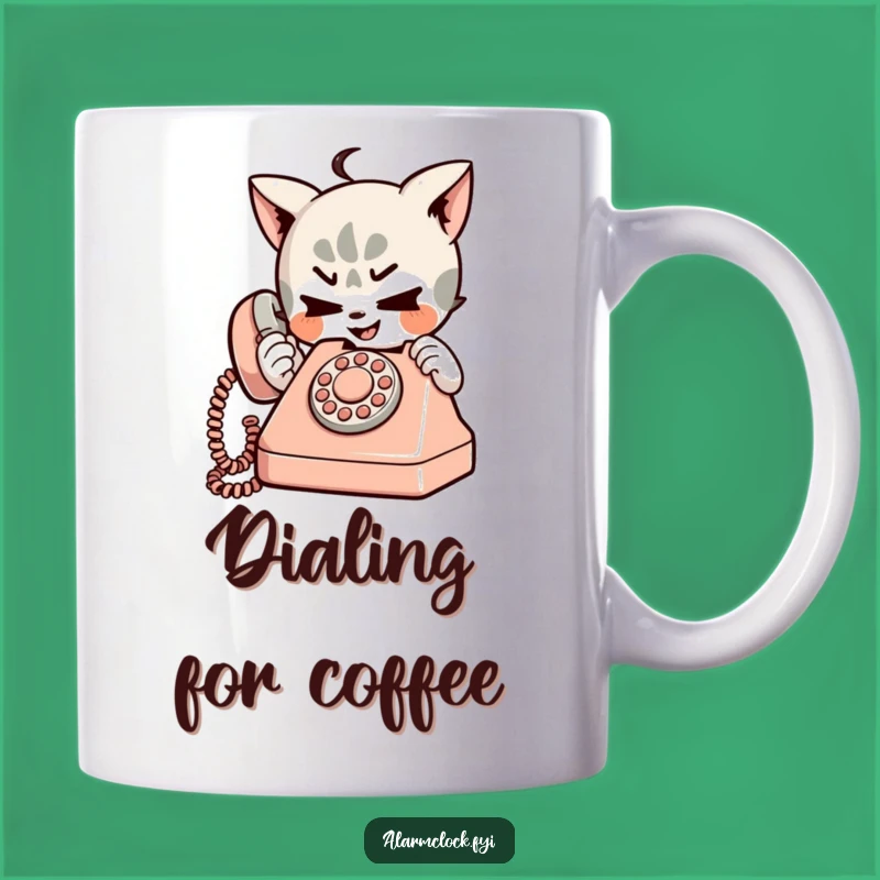 Funny Mischievous Character Mug - Playful Retro Phone Shenanigans Gift!
