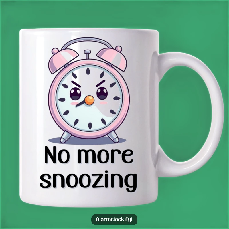 Funny Determined Alarm Clock Mug - Loud Ringing Motivational Gift