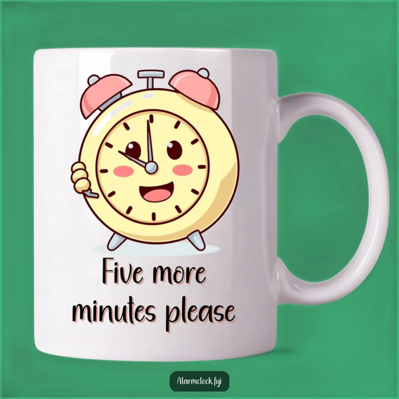 Funny Snooze Button Alarm Clock Mug: Determined Mornings for Sleep Lovers Gift