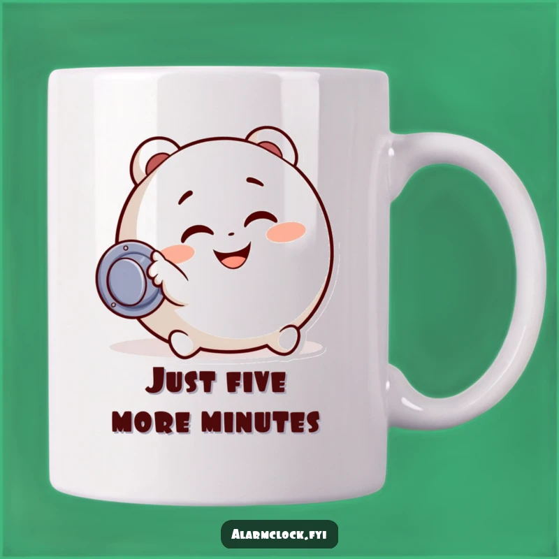 Funny Snooze Button Character Mug - The Perfect Hilarious Gift for Sleep Lovers