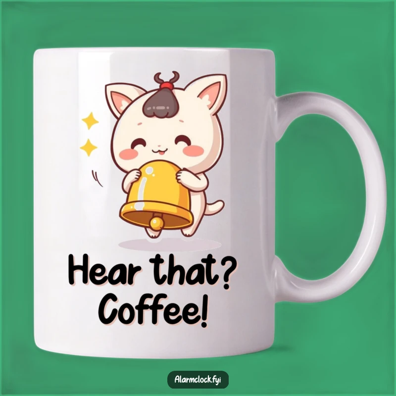 Funny Ringing Bell Mug: Joyful Sound Maker, Perfect Funny Gift for Lively People!