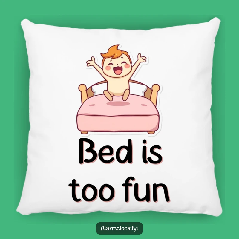 Funny Energetic Character Pillow - Soft Hilarious Gift for Morning Comfort