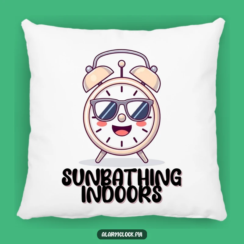 Funny Cheerful Alarm Clock Pillow: Cozy Up with Sunny Morning Comfort
