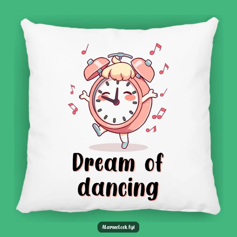Funny Dancing Clock Pillow: Cozy Rhythm Cushion, Perfect Hilarious Gift for Relaxation
