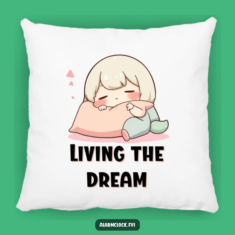 Funny Pillow: Contented Snoozing Character, Ultimate Comfort Decor Gift