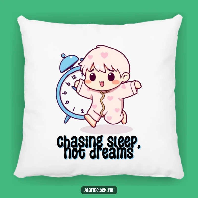 Funny Running Alarm Pillow - Cozy Pajama Character Cushion Gift