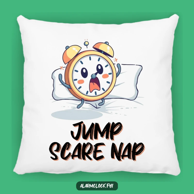 Funny Startled Alarm Clock Pillow: Cozy Comfort with a Shocking Design Gift