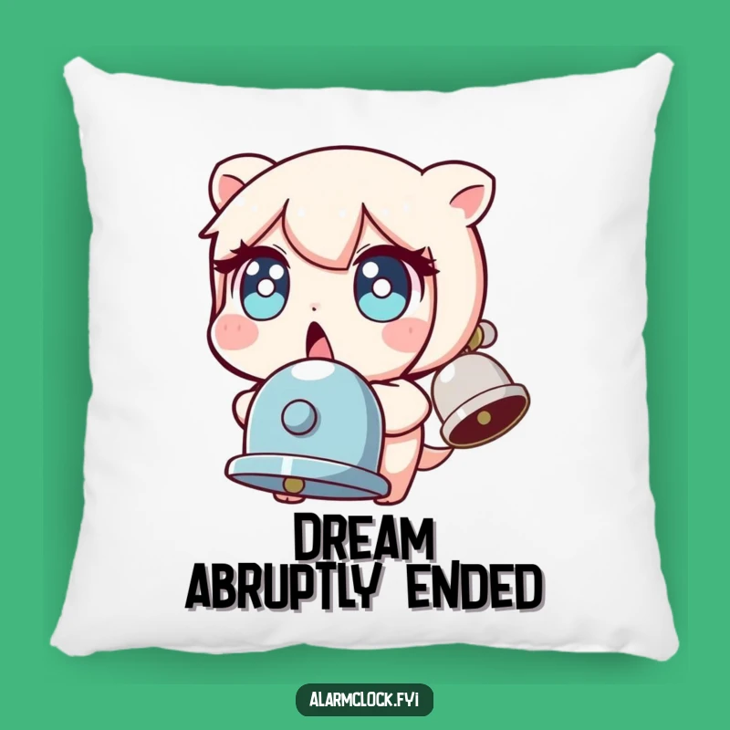 Funny Surprised Character Wide Eyes Bell Jolted Pillow, Soft Humorous Gift