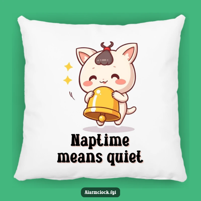 Funny Ringing Bell Pillow: Cozy Cheerful Accent, Perfect Funny Gift for Lively Spaces!