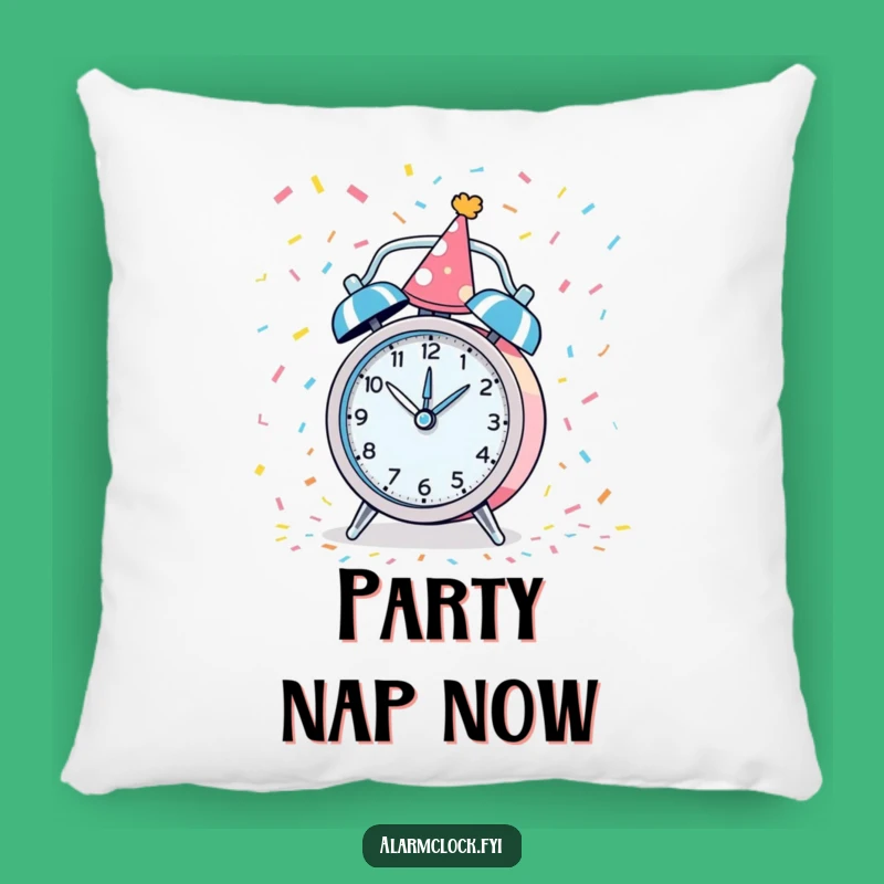 Funny Party Alarm Clock Pillow: Cozy Comfort for Celebration Gift