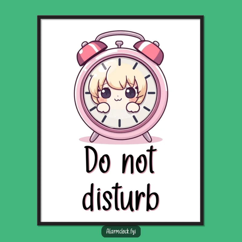 Funny Digital Art Print: Curious Character Peeking, Instant Humor Download Gift