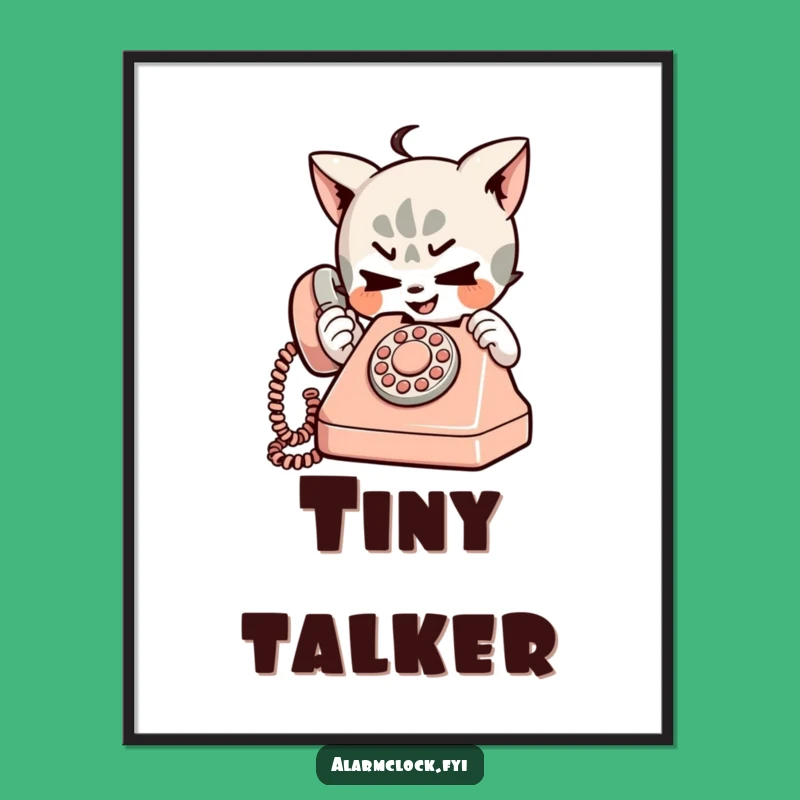 Funny Mischievous Character Digital Art - Playful Retro Phone Design!