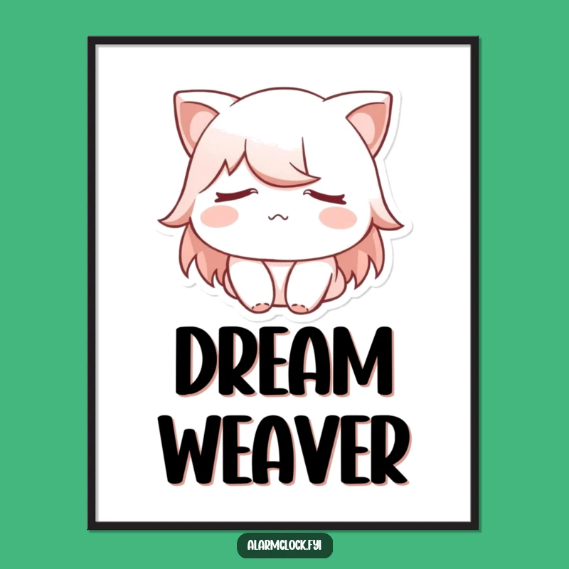 Funny Sleepy Eye Digital Art Print: Instant Calm for Your Walls