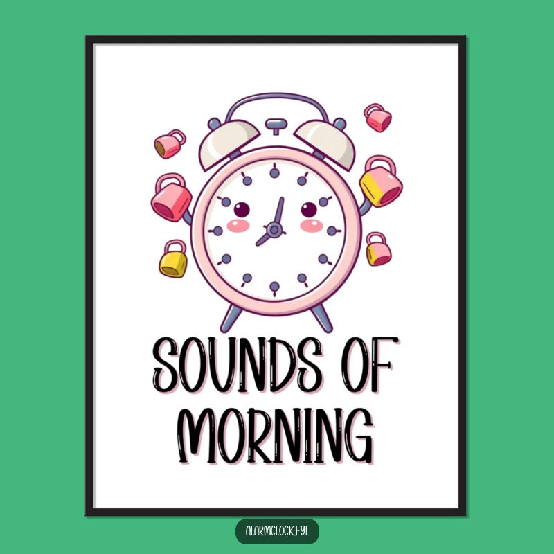 Funny Juggling Alarm Clock Digital Art: Instant Whimsy for Your Digital Space