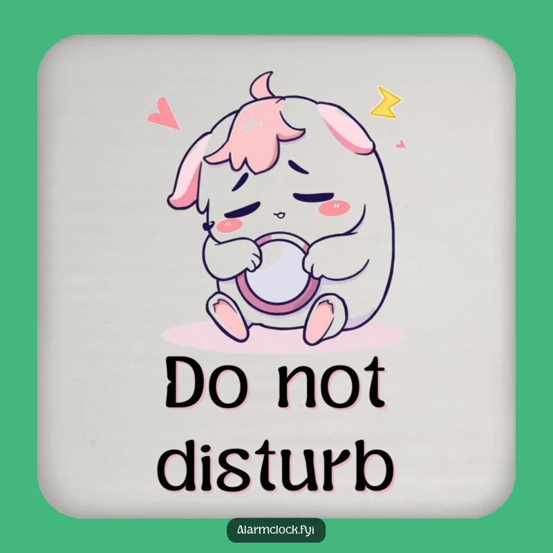 Funny Snooze Drink Coaster: Protect Surfaces with Sleepy Humor