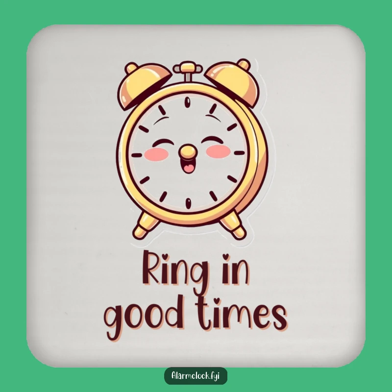 Funny Giggling Alarm Clock Coasters: Mischievous Protection for Your Surfaces Gift