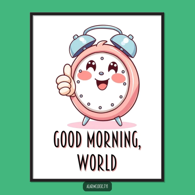 Funny Morning Affirmation Poster: Character Approves, Hilarious Funny Gift Art