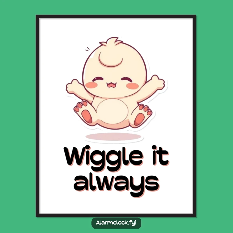 Funny Wiggling Toes Poster: Art That Captures Pure Fun!
