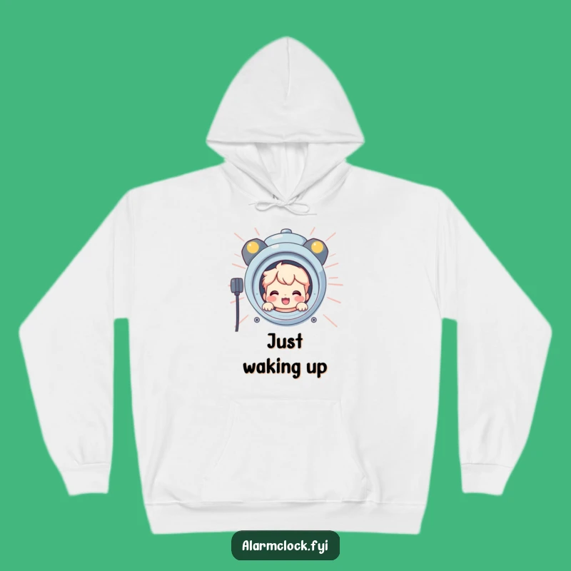 Funny Cozy Hider Hoodie: Character Behind Alarm, Warm Funny Gift