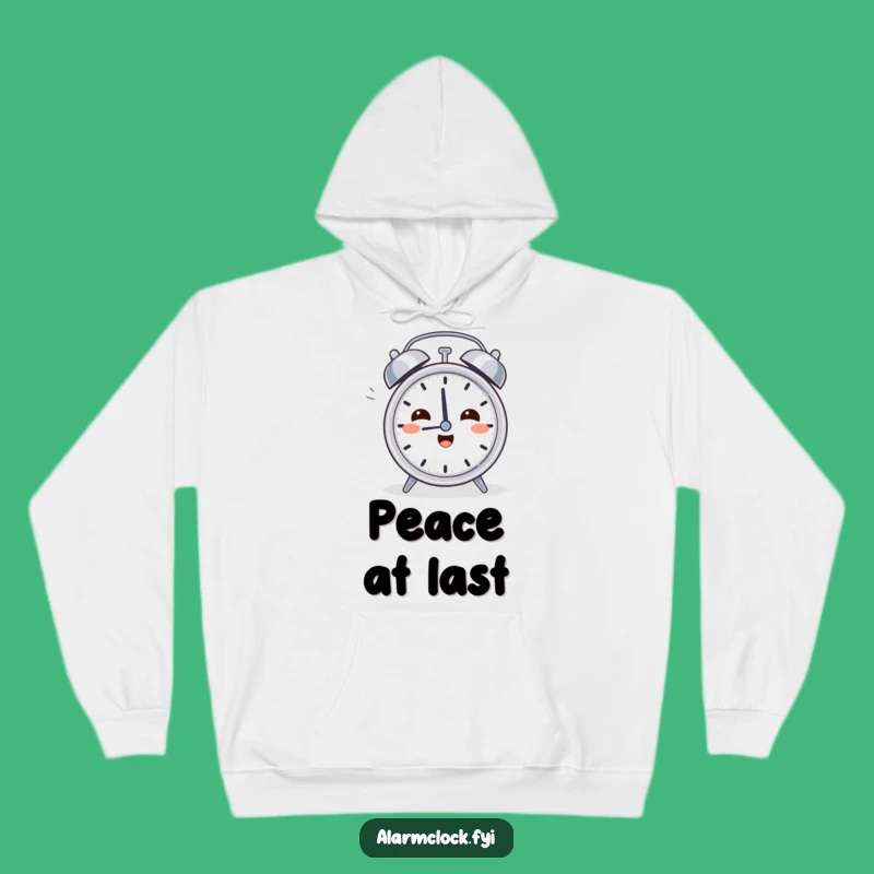 Funny Relief Clock Hoodie: Cozy Morning Comfort Sweatshirt, Awesome Hilarious Gift