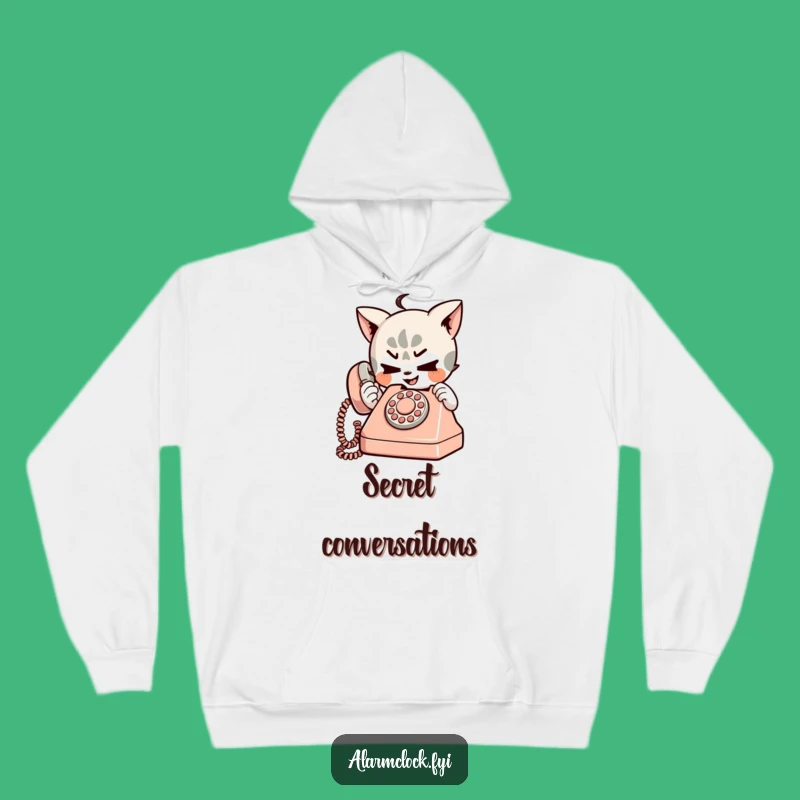 Funny Mischievous Character Hoodie - Cozy & Playful Retro Phone Style!