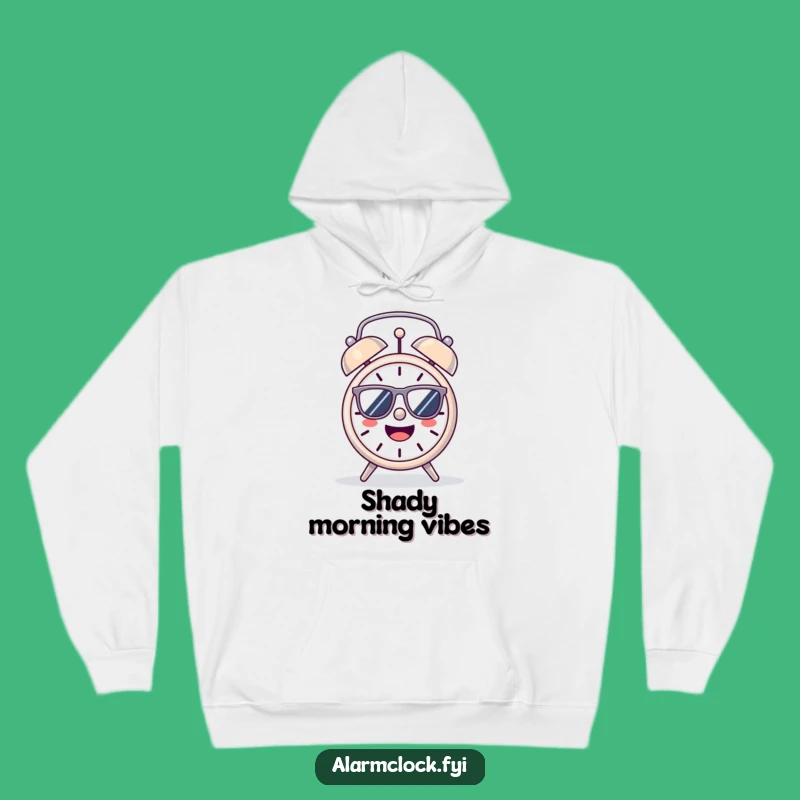Funny Cheerful Alarm Clock Hoodie: Cozy Up with Sunny Day Vibes