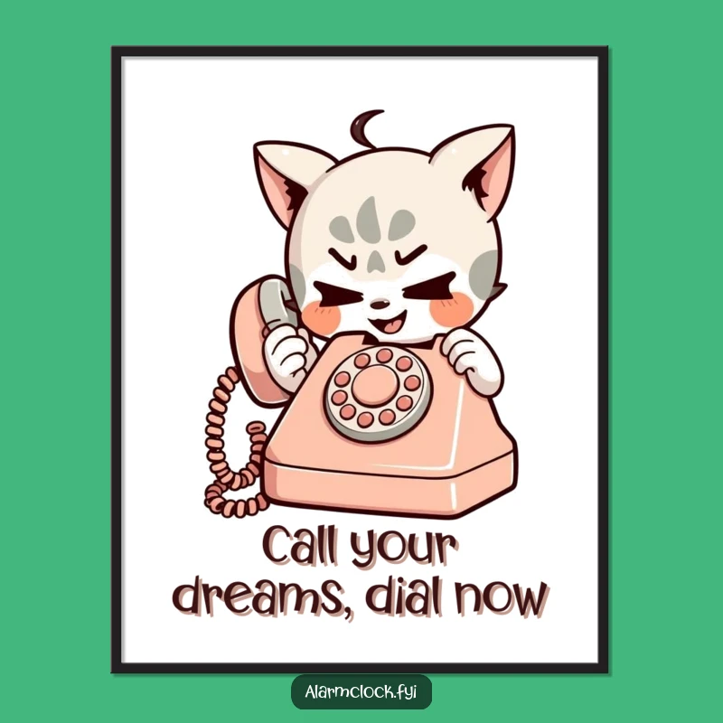 Free Printable Wall Art Mischievous Character Retro Phone Downloadable Gift