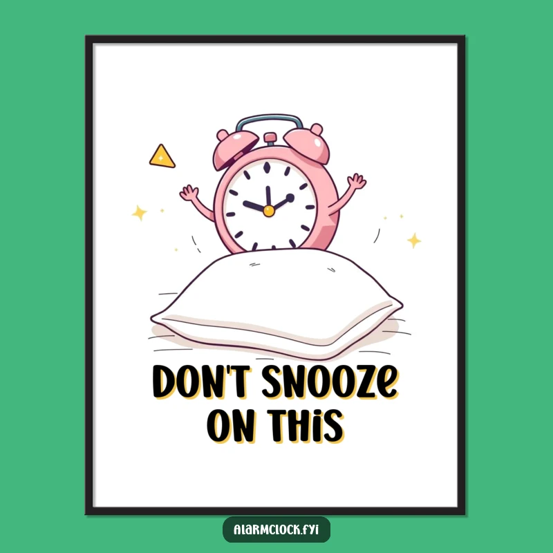 Funny Free Printable Wall Art: Frantic Clock vs Pillow Decor