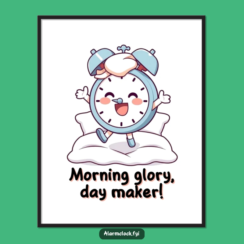 Funny Free Printable Wall Art: Cheerful Jumper, Hilarious Morning Vibes Decor