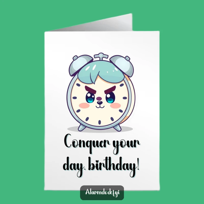 Free Printable Birthday Card: Determined Morning Warrior for a Bold Gift