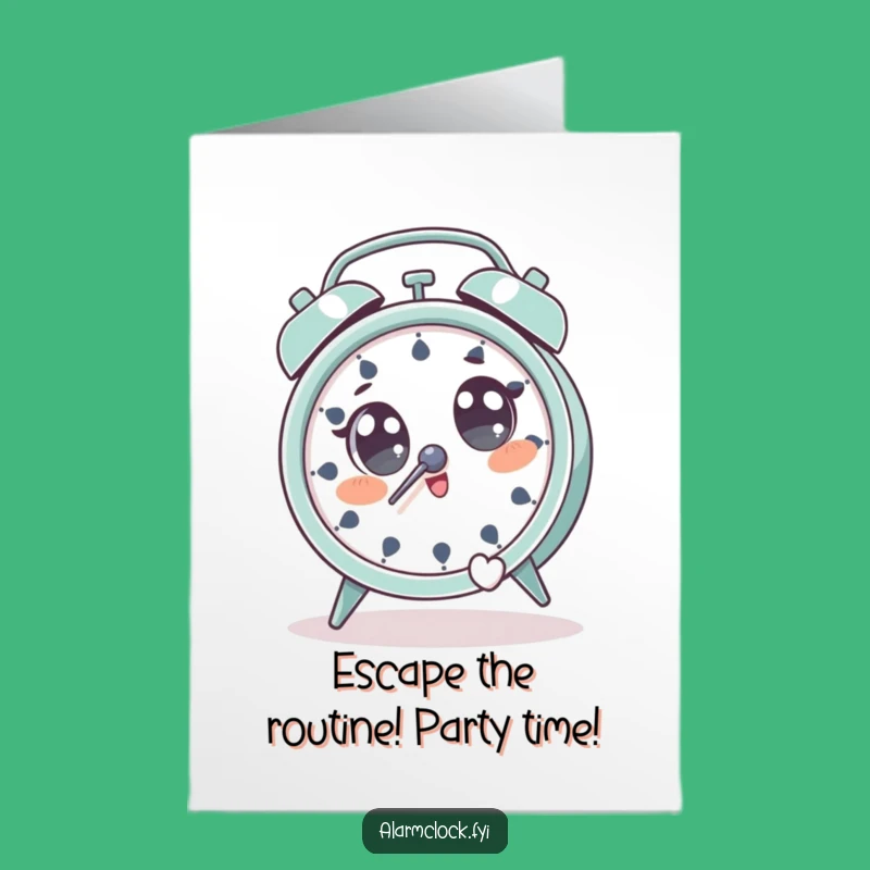 Free Printable Birthday Card: Jump Away From Mornings, Funny Downloadable Gift!
