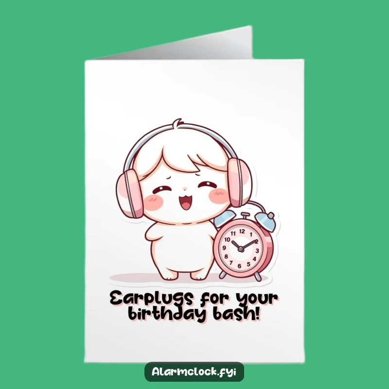 Free Printable Birthday Card: Muffled Merriment, Funny Downloadable Gift!