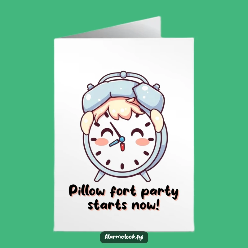 Free Printable Birthday Card: Pillow Power, Funny Downloadable Gift!