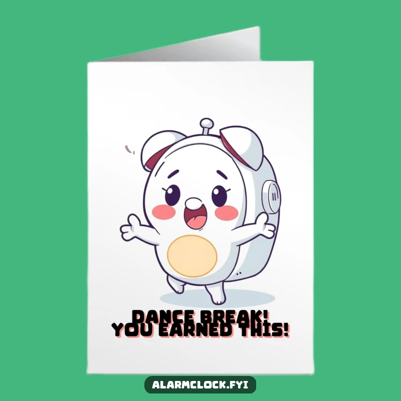 Free Printable Congrats Card: Dance to Success Funny Downloadable Gift