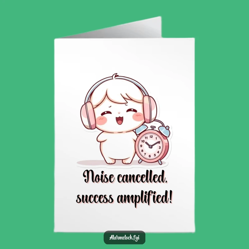 Free Printable Congrats Card: Soundproof Success, Funny Downloadable Gift!