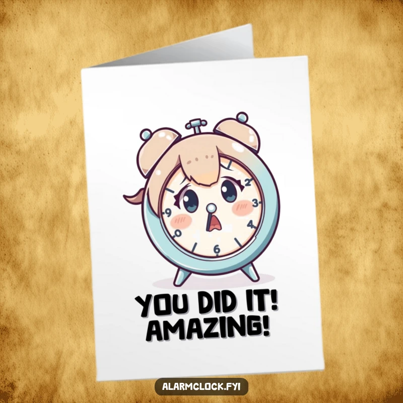 Funny Free Printable Congratulations Card: Startled character shocked by good news, a meme for any occasion, downloadable.