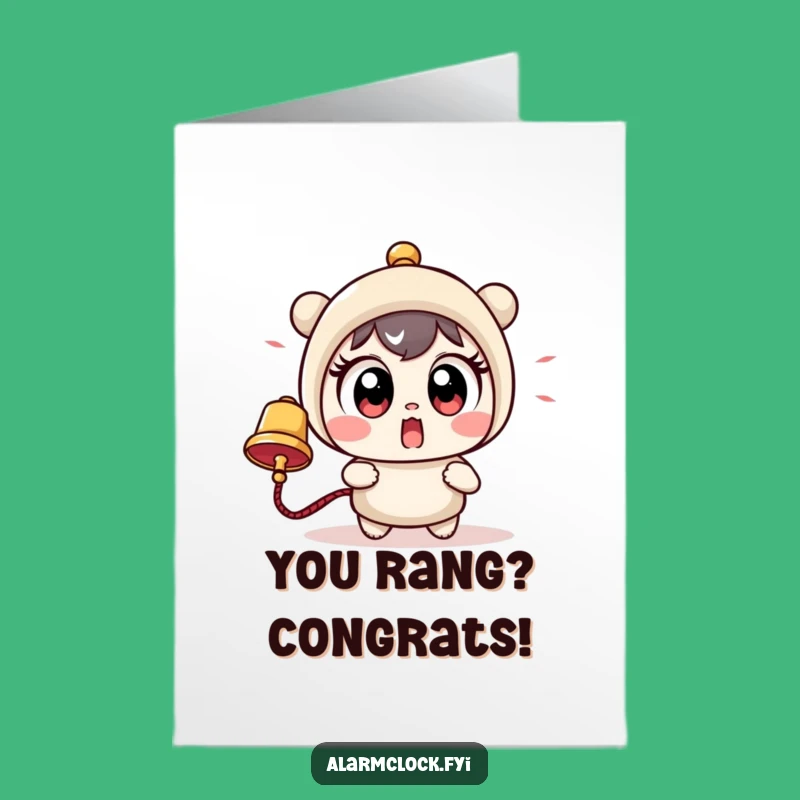 Free Printable Congrats Card Funny Startled Character Celebration Downloadable Gift