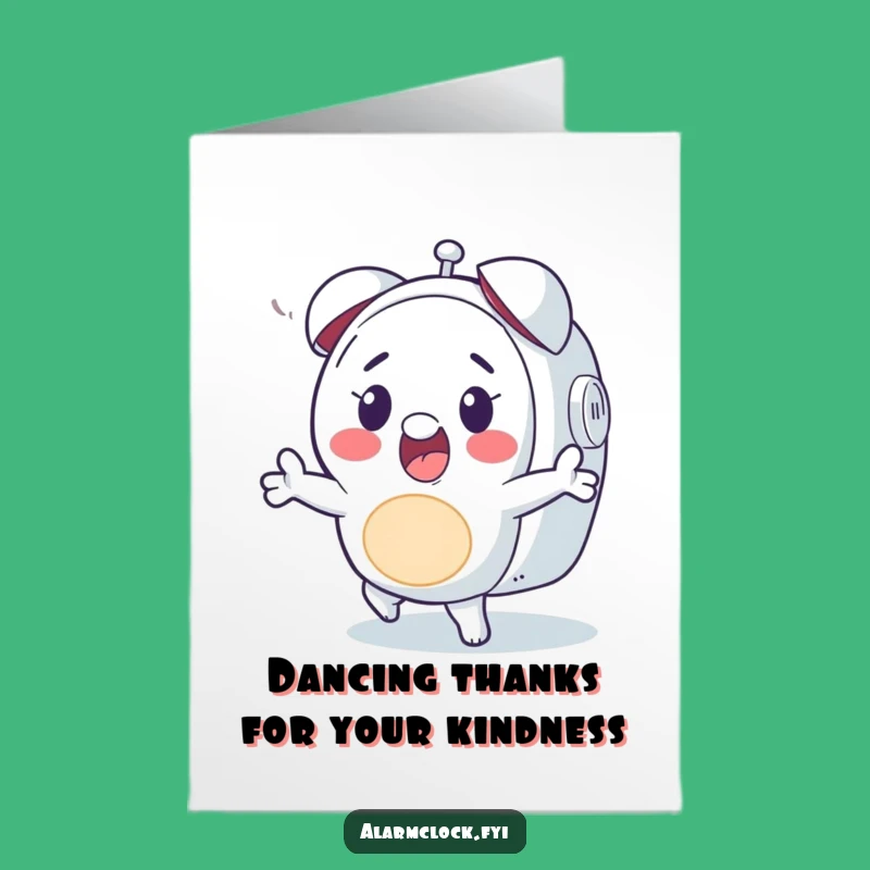 Free Printable Thank You Card: Dance Your Thanks Funny Downloadable Gift
