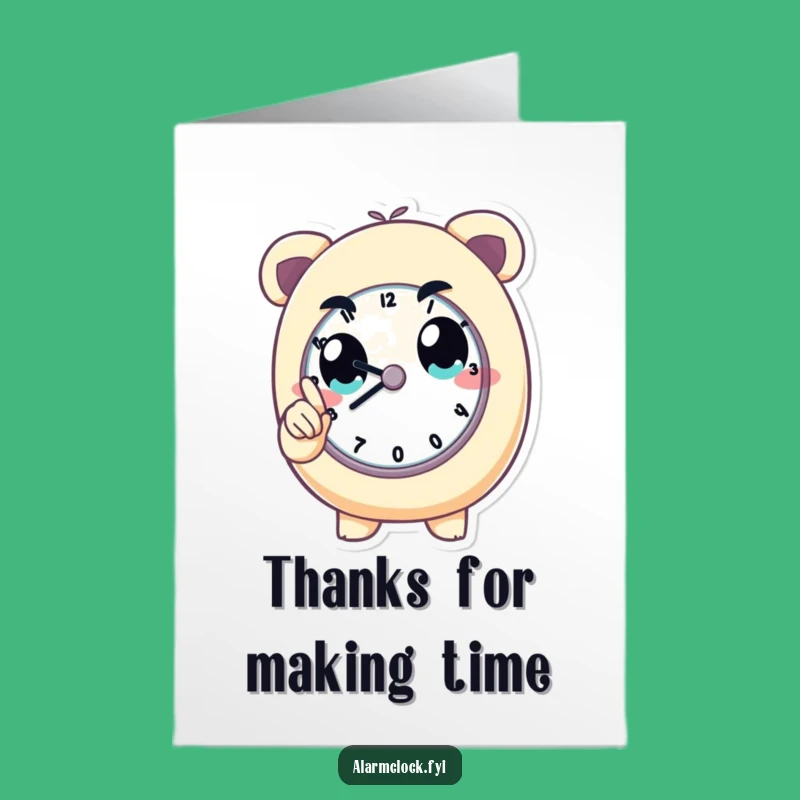 Free Printable Thank You Card: Timely Help from Determined Character Funny Downloadable Gift