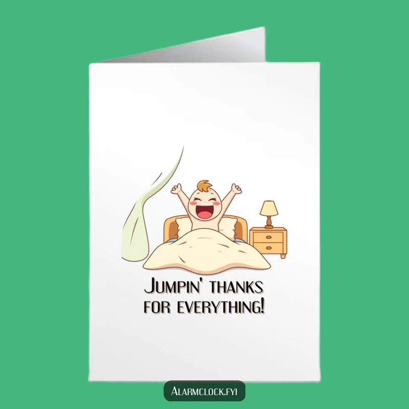 Free Printable Thank You Card: Jump Start Gratitude Funny Downloadable Gift
