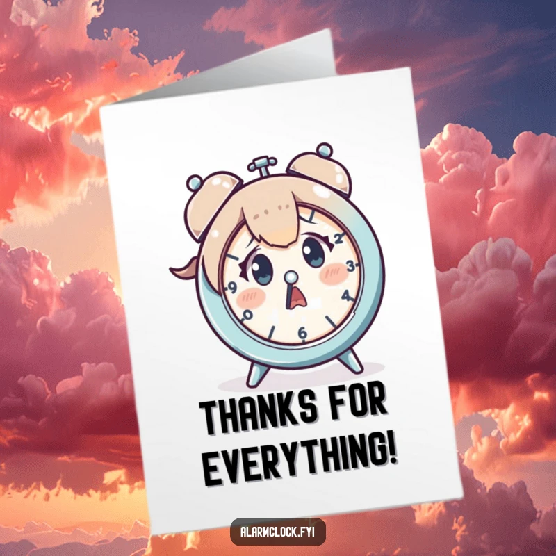 Funny Free Printable Thank You Card: Startled character with wide eyes, a meme for expressing gratitude, DIY gift.