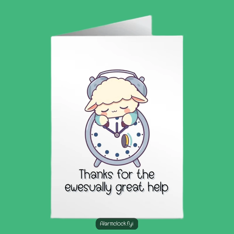 Funny Free Printable Thank You Card: Sleepy Sheep's Cozy Thanks Gift