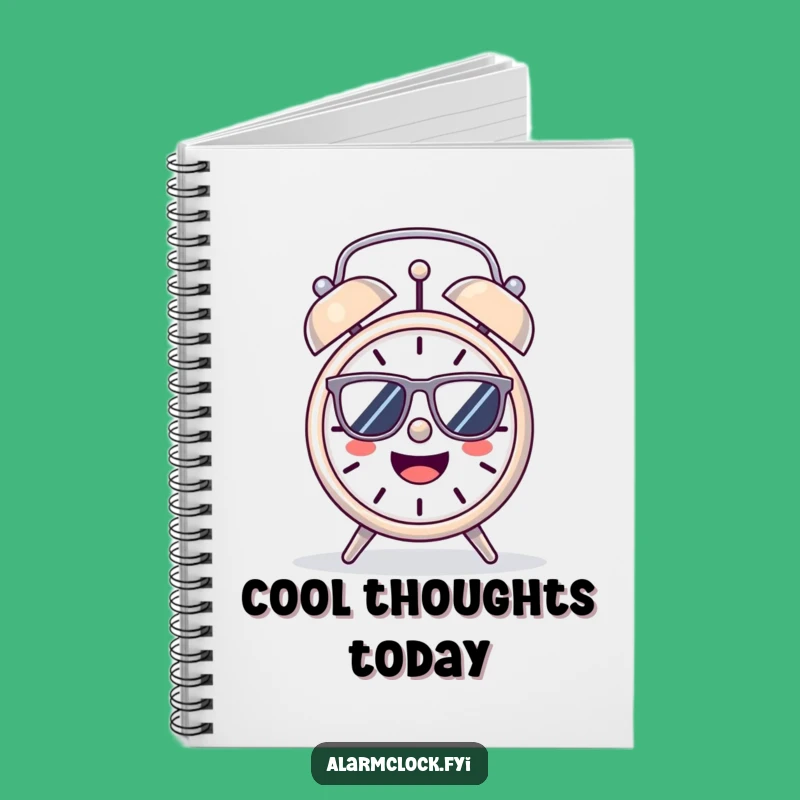 Funny Cheerful Alarm Clock Notebook: Jot Down Bright Ideas Under the Sun