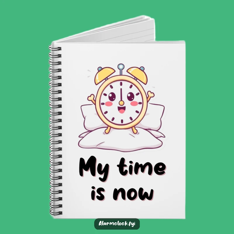 Funny Alarm Clock Notebook - Cheerful Morning Plans, Ideal Funny Gift