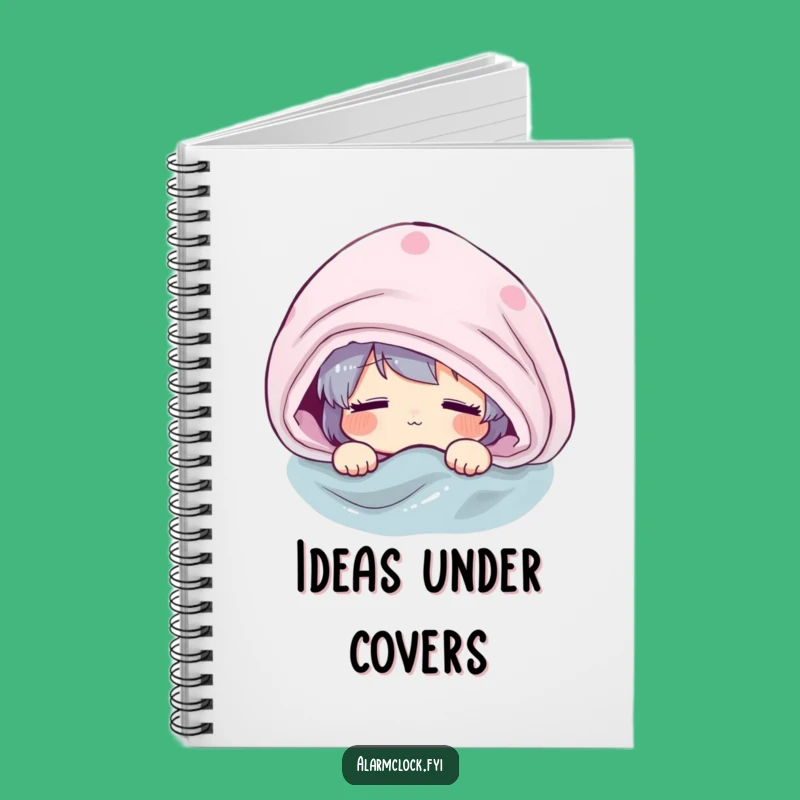 Funny Groggly Peeking Notebook: Jot Down Thoughts Before Full Awakening