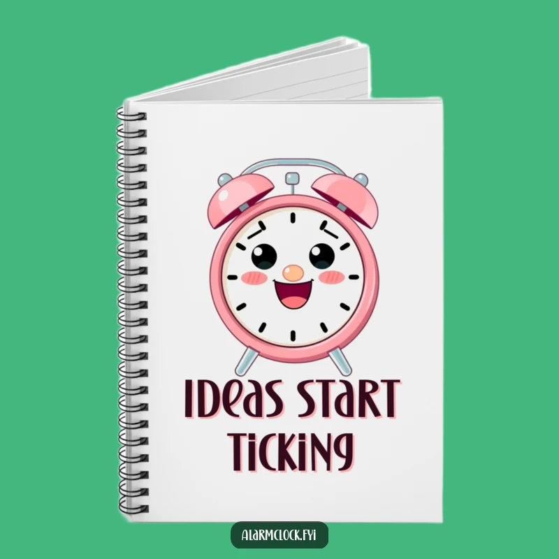 Funny Alarm Clock Notebook: Excited Character for Your Funniest Ideas!